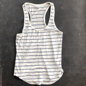 Racer back soft striped tank top